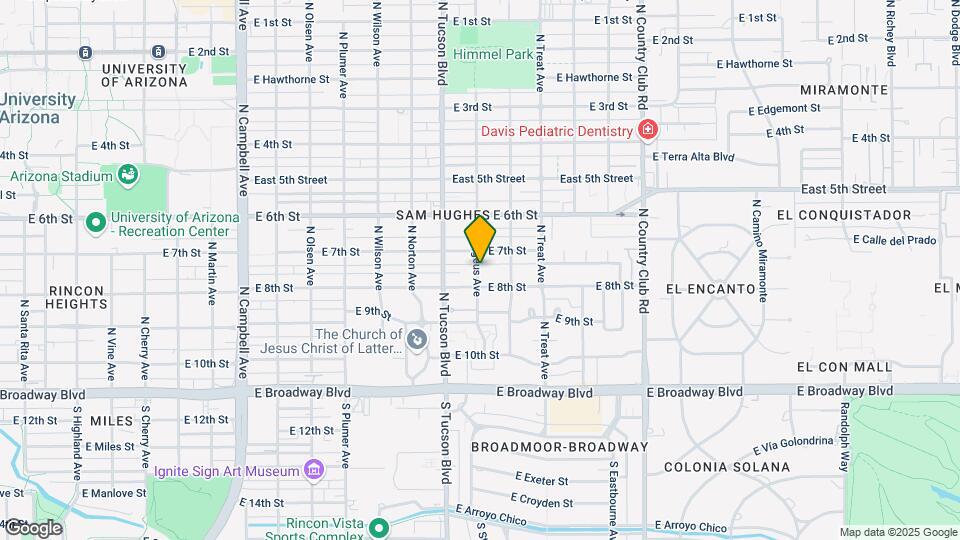 322 N Forgeus Ave Map and Location Details