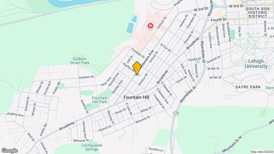 1050 Delaware Ave Map and Location Details