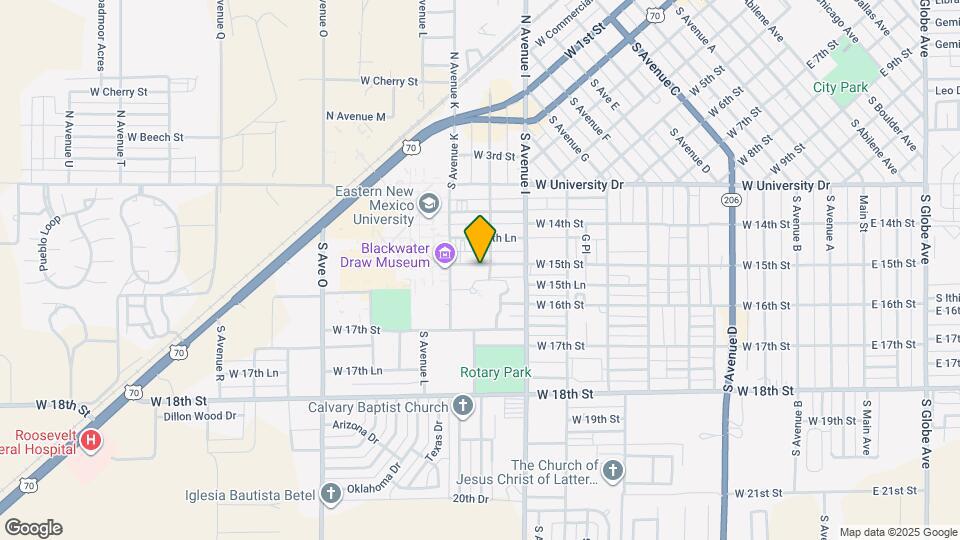 1105 W 15th St Map and Location Details