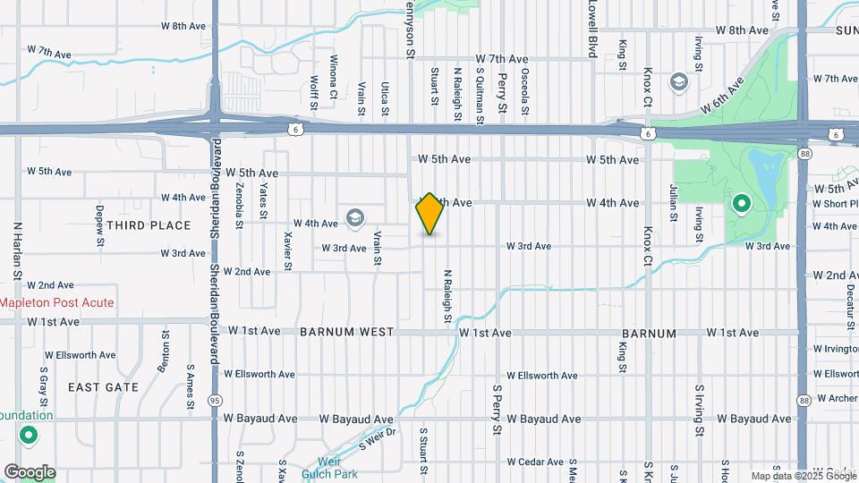 300 Stuart Street, Unit Bedroom Map and Location Details
