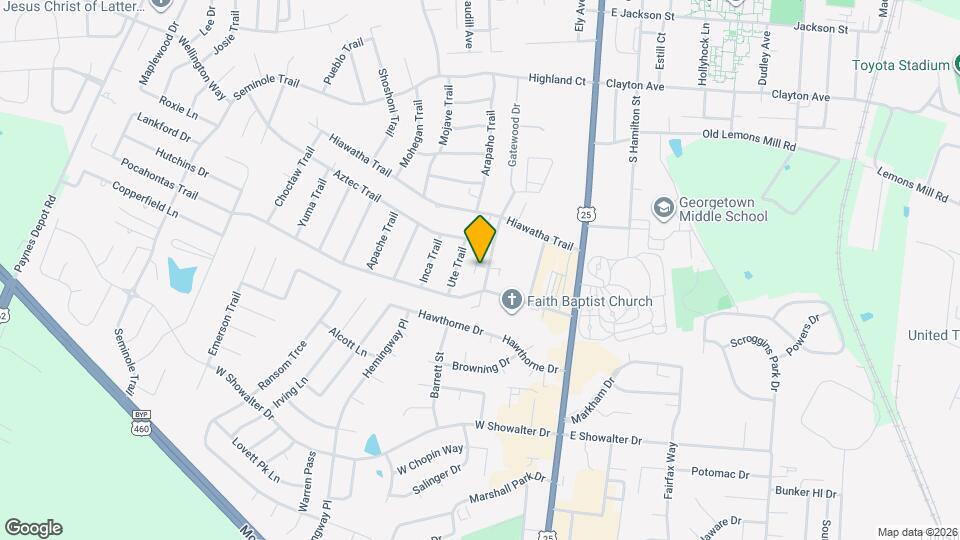 1117 Pawnee Trail Mapa y Detalles de la Ubicación