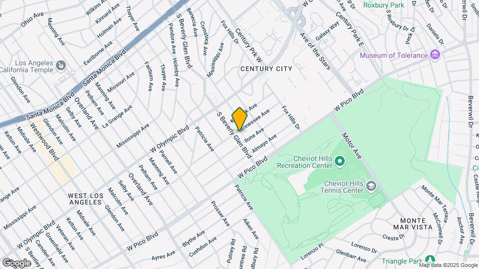2304 S Beverly Glen Blvd Map and Location Details