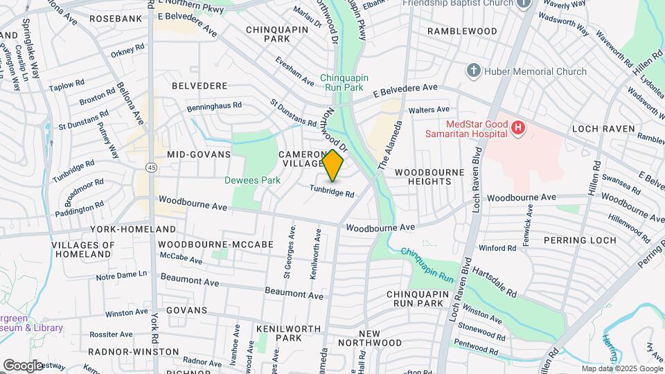 1036 Tunbridge Rd Map and Location Details