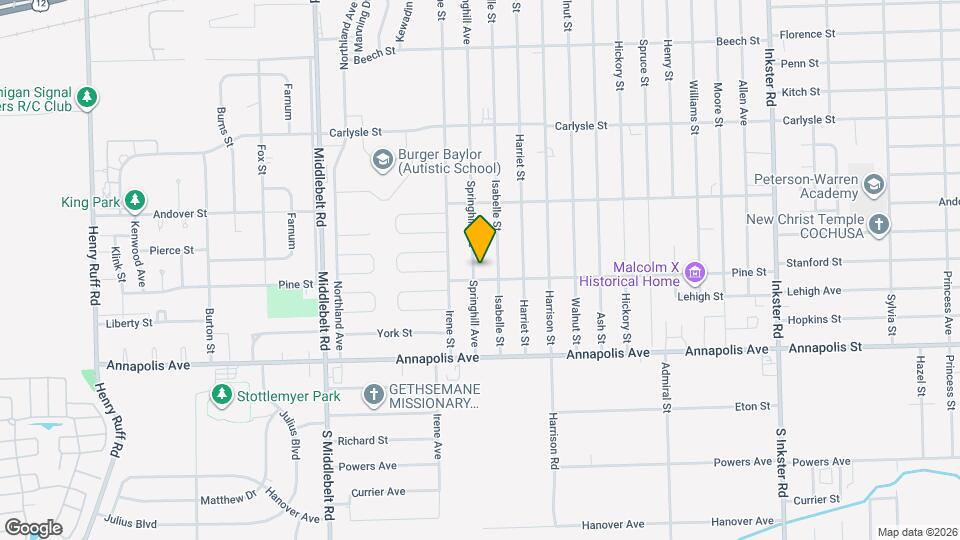 4171 Springhill Ave Map and Location Details