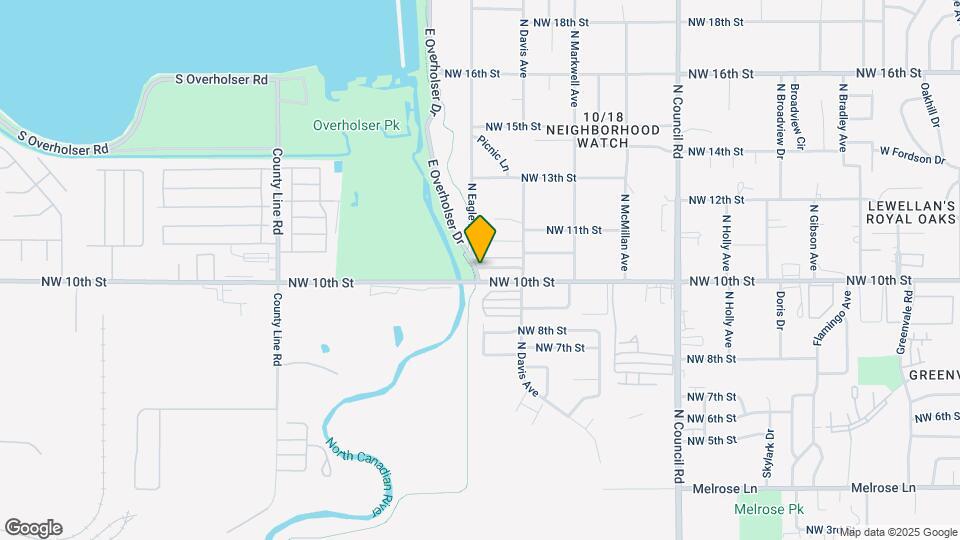 1128 N Eagle Ln Map and Location Details