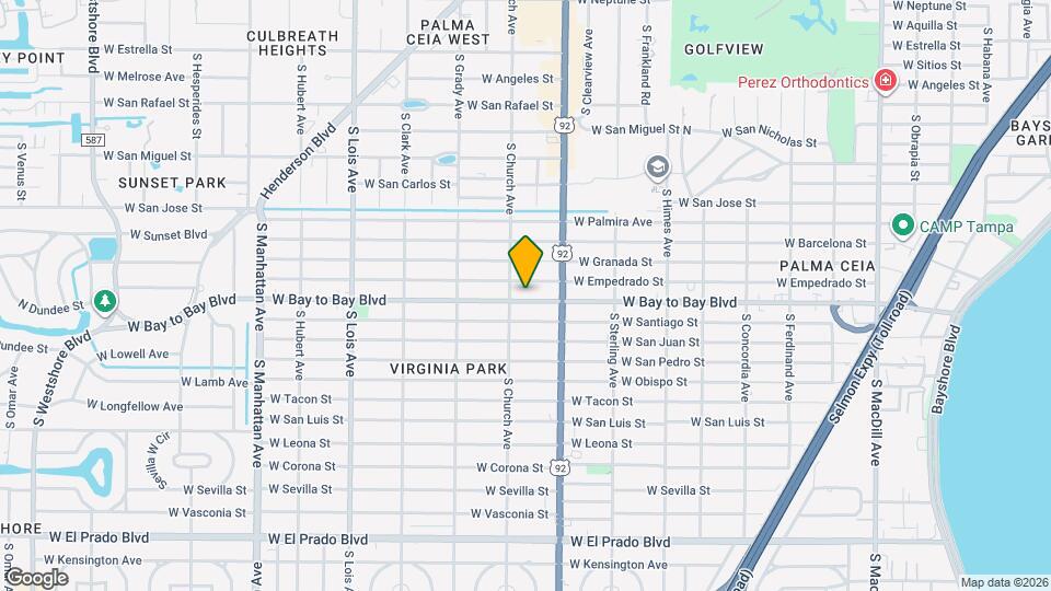 3817 W Bay to Bay Blvd Map and Location Details
