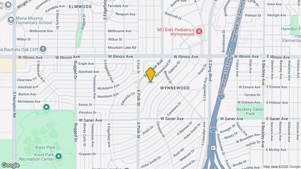 2622 Wynnewood Dr Map and Location Details