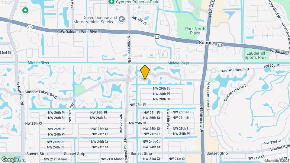 8465 Sunrise Lakes Blvd Map and Location Details