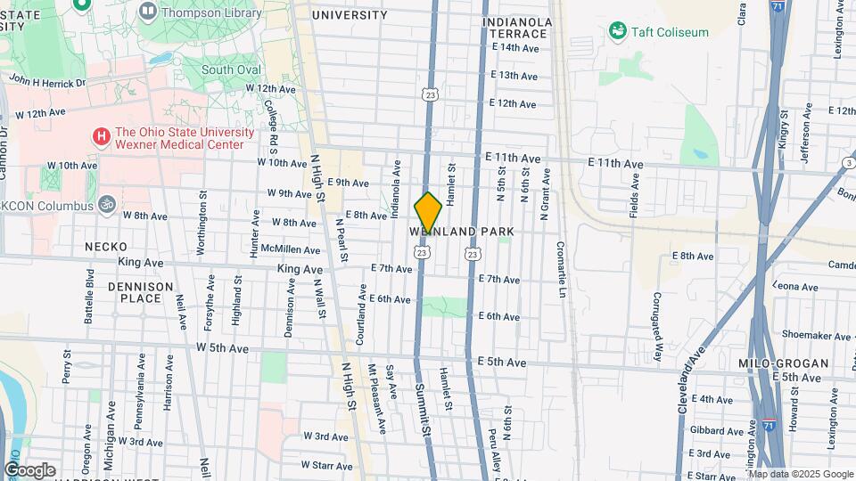 1392 Summit St Map and Location Details