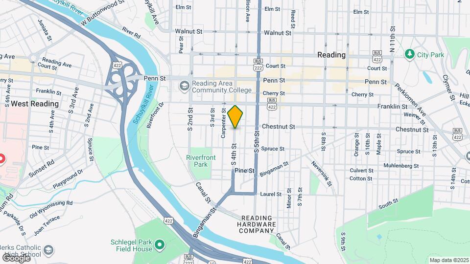 215 S 4th St Map and Location Details