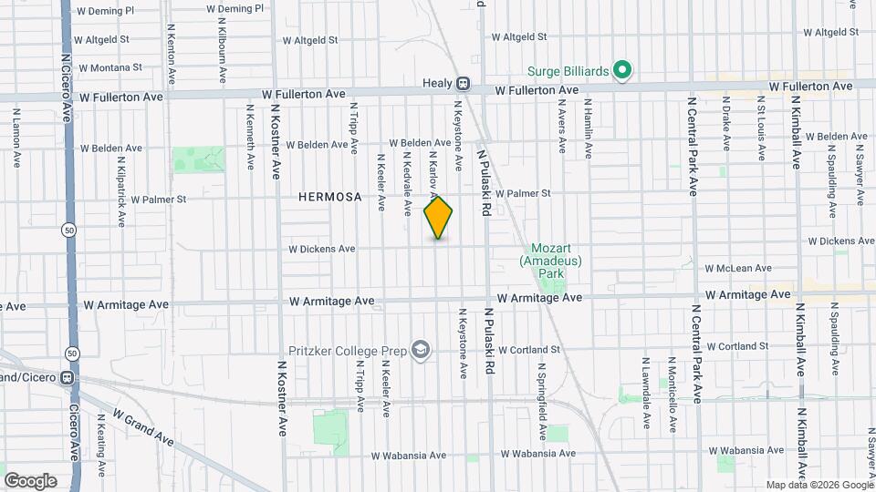 4058 W Dickens Ave Map and Location Details