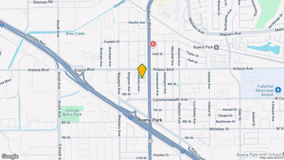 6082 Fullerton Ave Map and Location Details