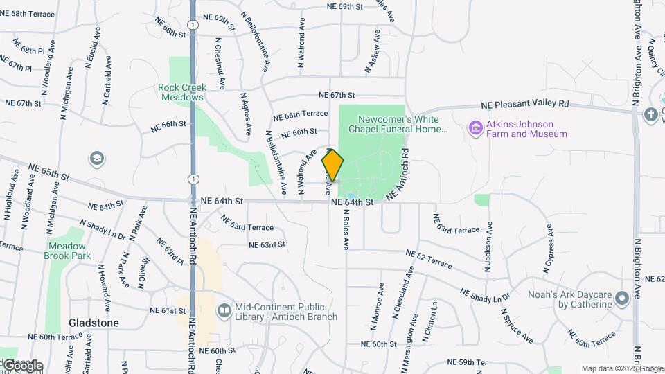 6405 N Indiana Ave Map and Location Details