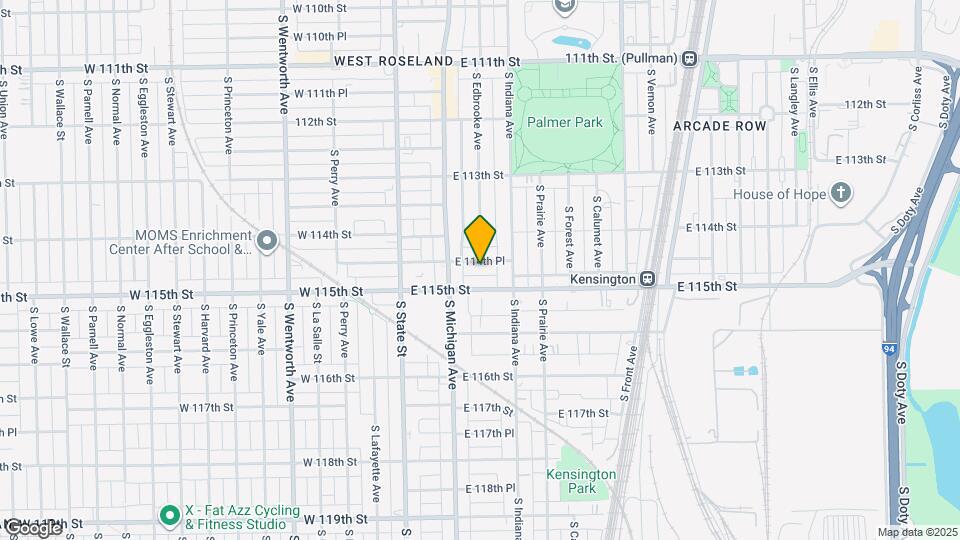 133 E 114th Pl Map and Location Details