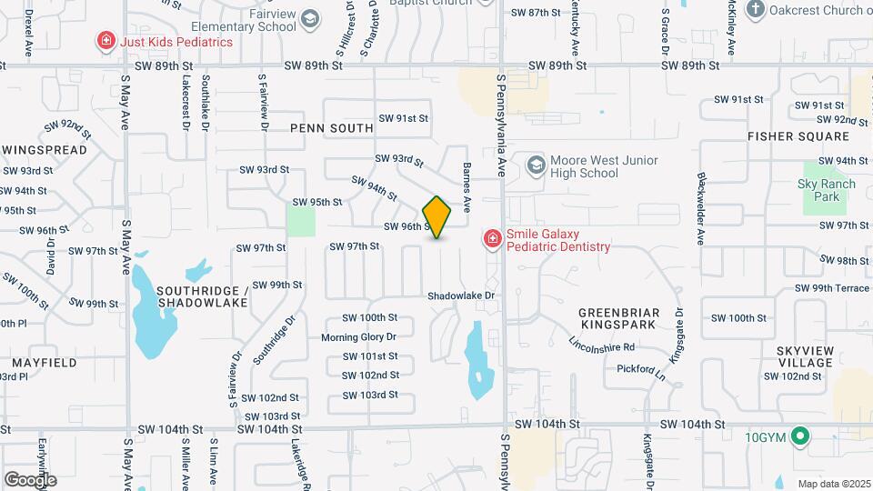 9807 Larkspur Ln Map and Location Details