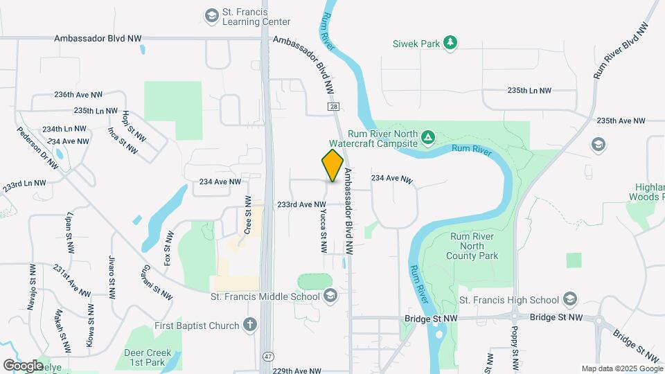 23345 Yucca St NW Map and Location Details