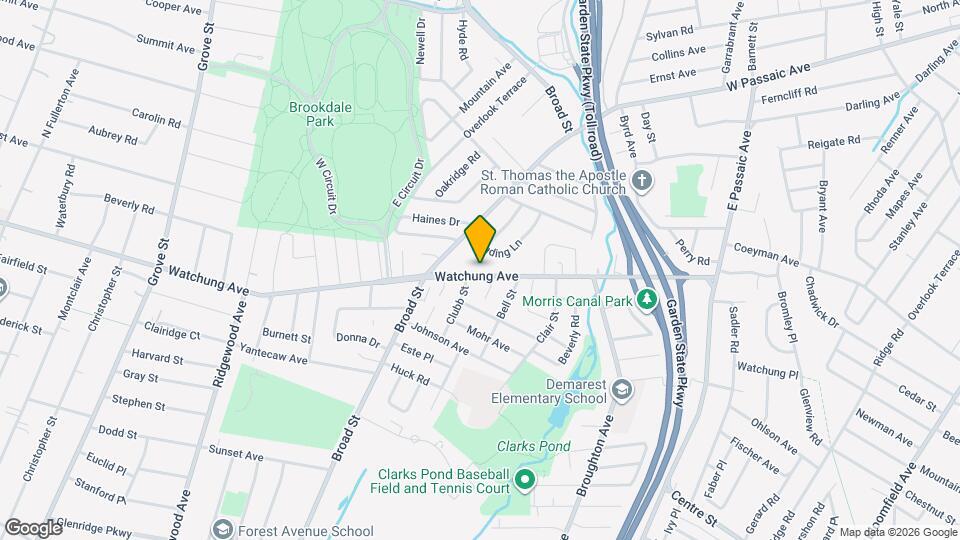 355 Watchung Ave Map and Location Details