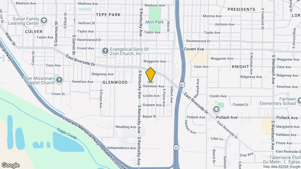 1734 S New York Ave Map and Location Details