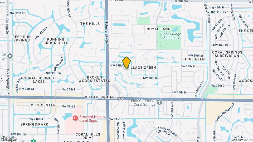 9010 NW 38th Dr Map and Location Details