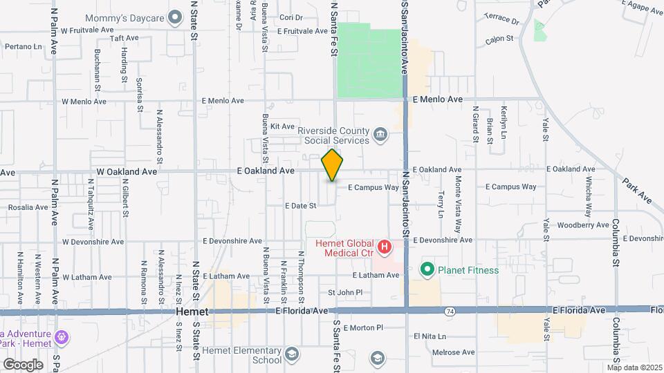 439 N Santa Fe St Map and Location Details