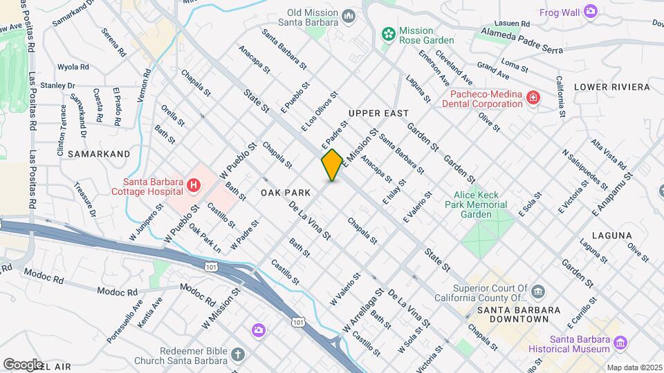23 W Mission St Map and Location Details