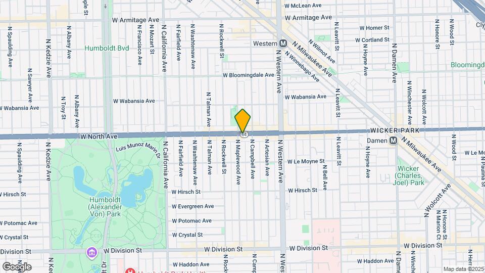 2519 W North Ave, Unit 3F Map and Location Details