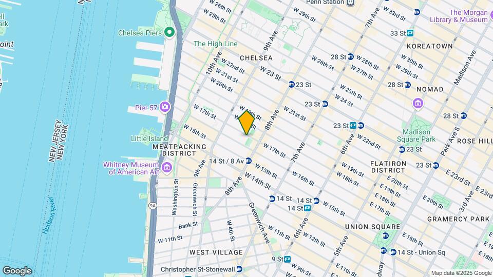 320 W 17th St Mapa y Detalles de la Ubicación