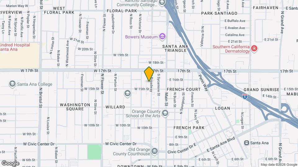 1518 N Broadway, Unit 1 Map and Location Details