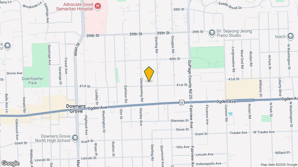 619 41st St Map and Location Details