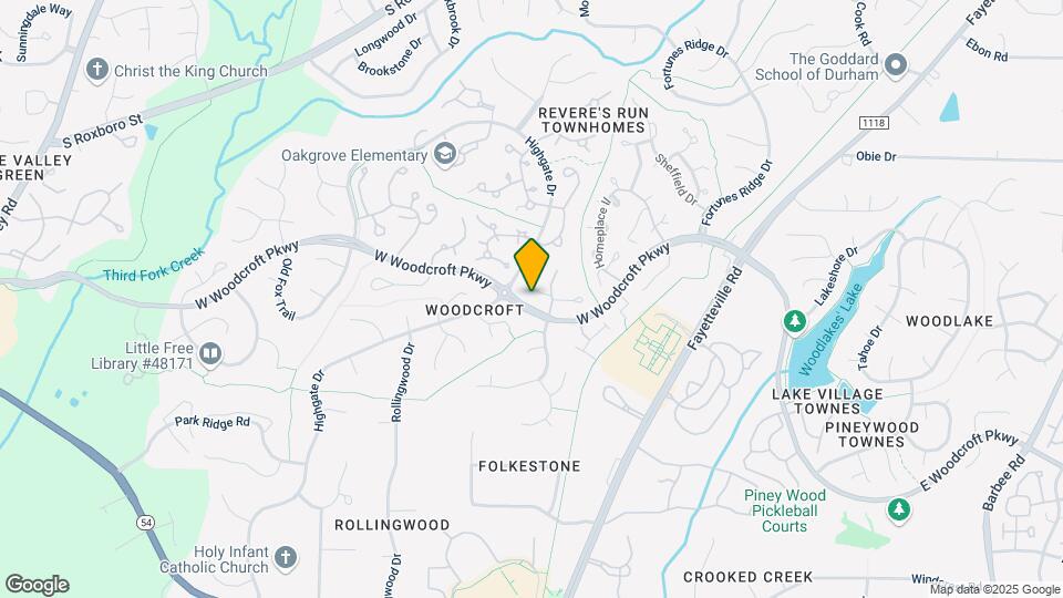 500 W Woodcroft Pkwy Map and Location Details