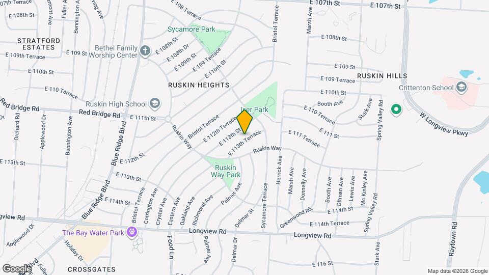 7820 E 113th Terrace Map and Location Details