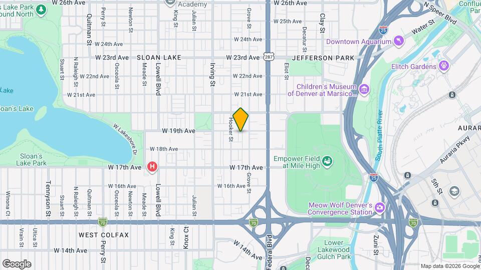 3120 W 19th Ave Mapa y Detalles de la Ubicación