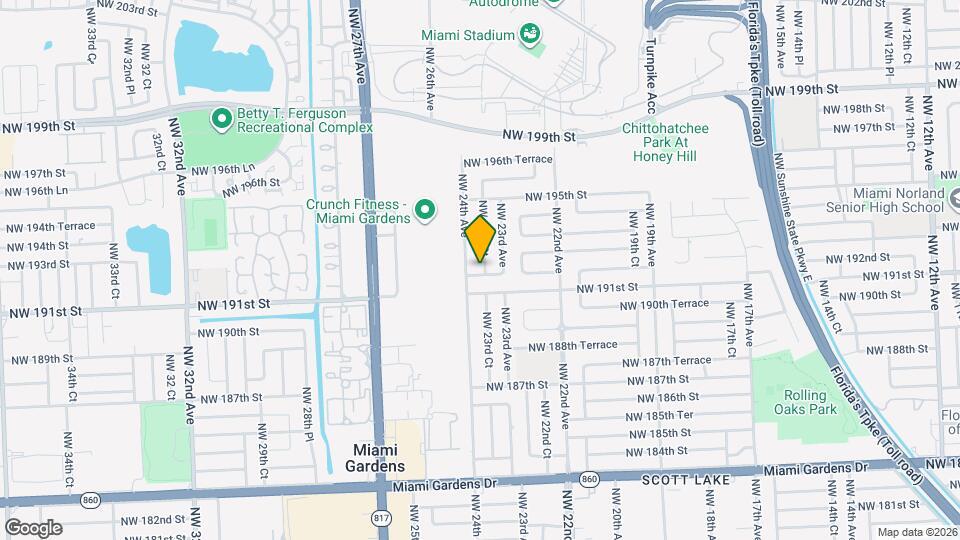 19202 NW 23rd Ct Map and Location Details
