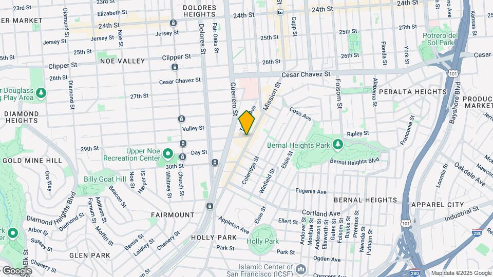 3310 Mission St Map and Location Details