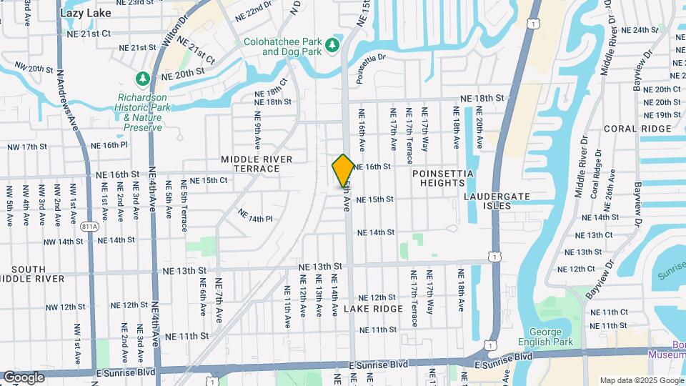 1503 NE 15th Ave, Unit 2 Map and Location Details