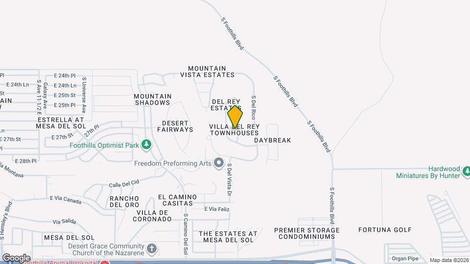 10189 S Del Rey Dr Map and Location Details