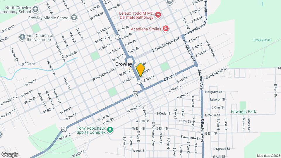 320 N Parkerson Ave Map and Location Details