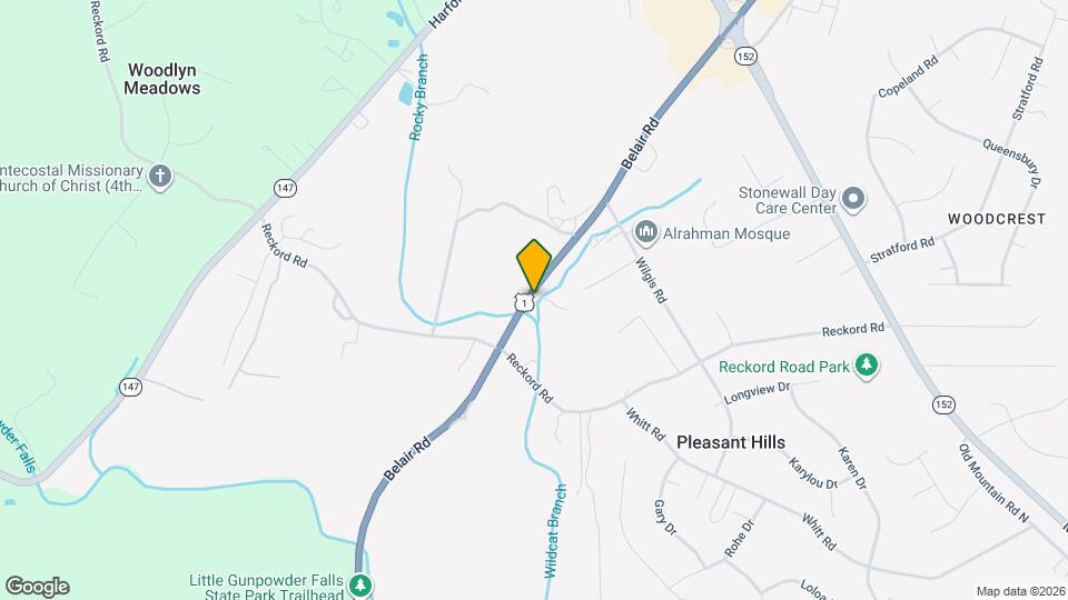 2815 Belair Rd Map and Location Details