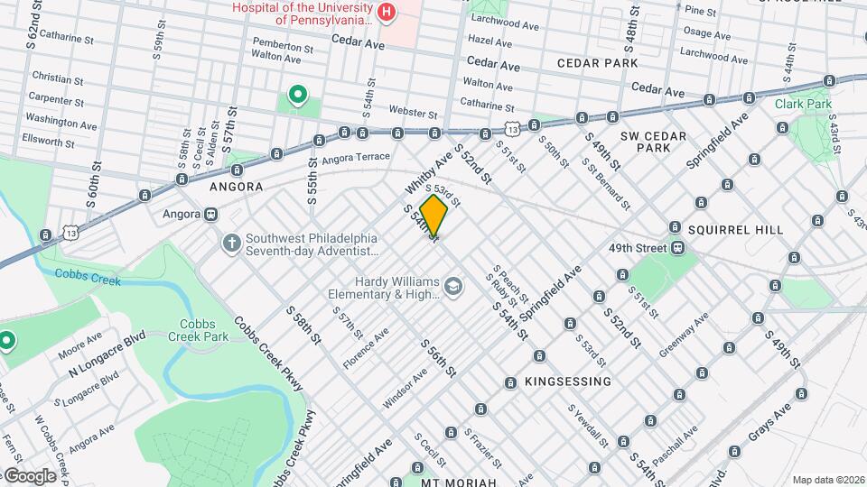 1110 S 54th St, Unit Basement Map and Location Details