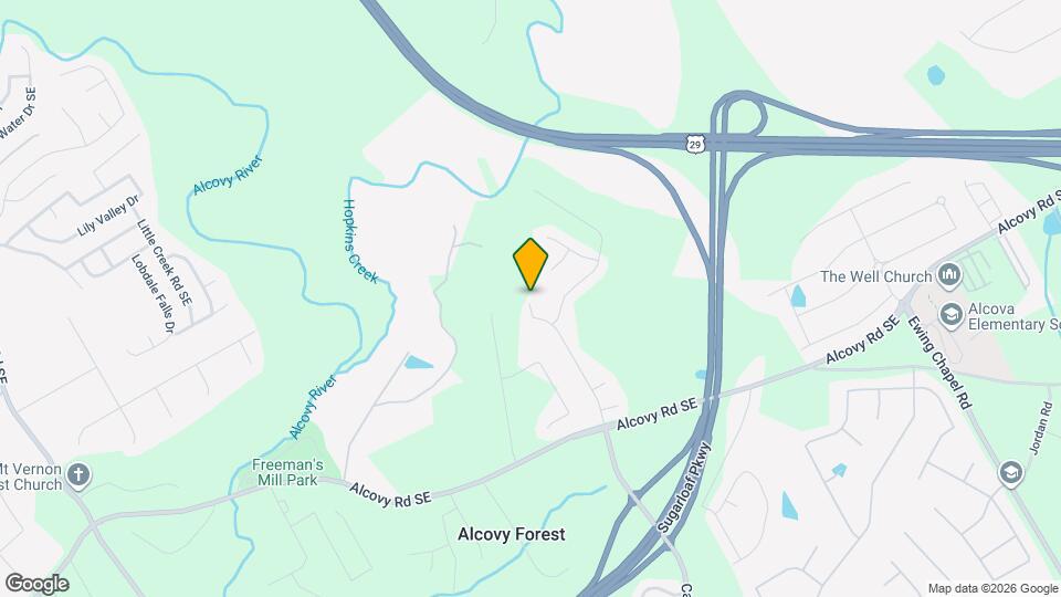 530 Alcovy Springs Dr SE Map and Location Details