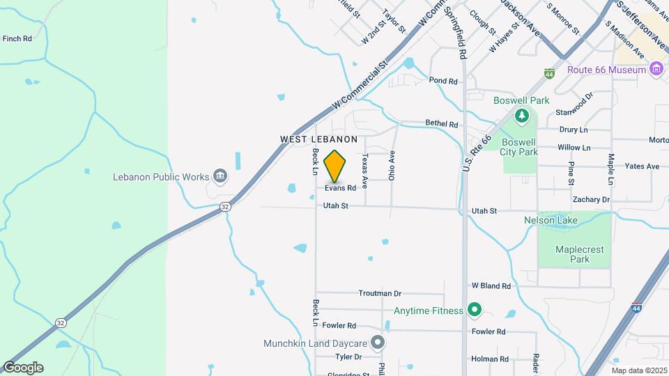 1222 Evans Rd Map and Location Details