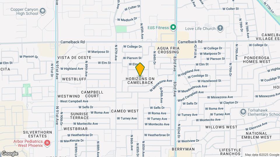 8508 W Hazelwood St Map and Location Details