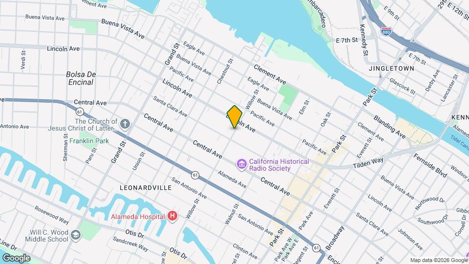 1519-1519 Willow St Map and Location Details