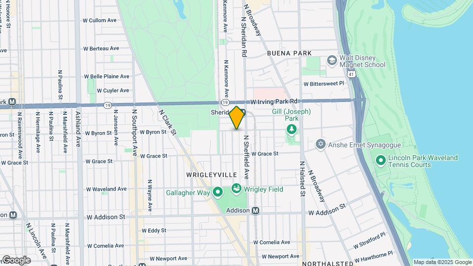 1017 W Byron St Mapa y Detalles de la Ubicación