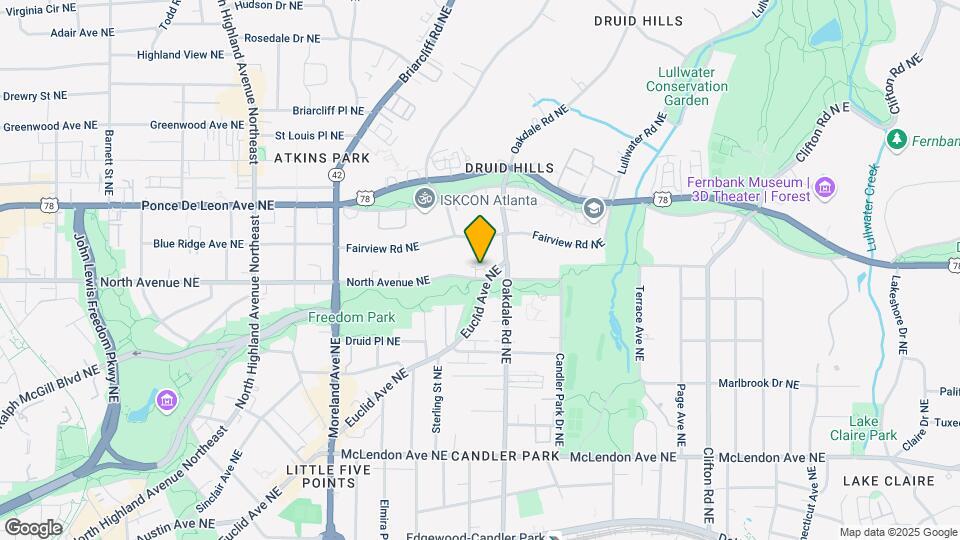 1360 North Avenue NE Map and Location Details