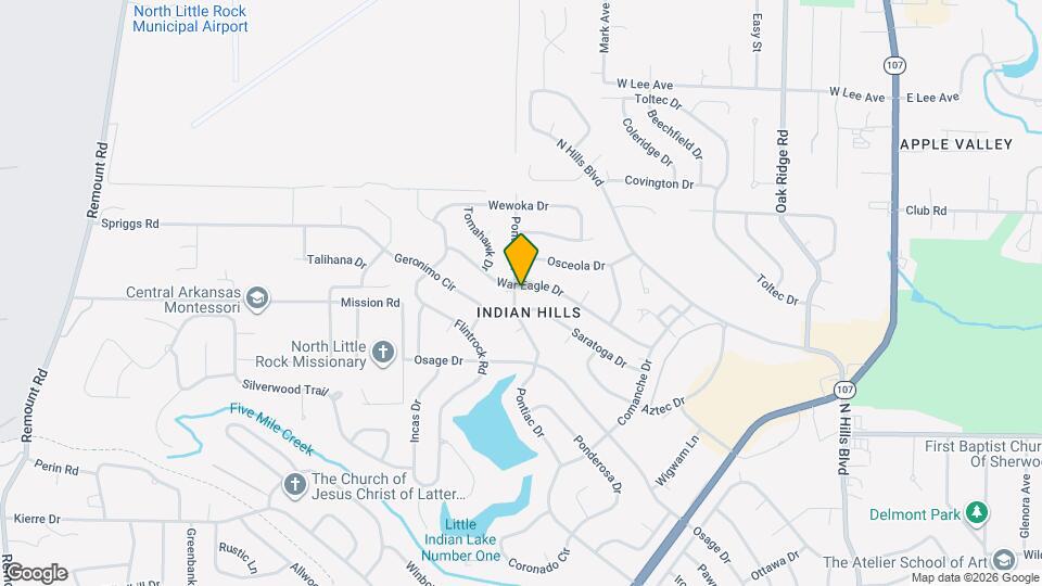 7308 Pontiac Dr Map and Location Details