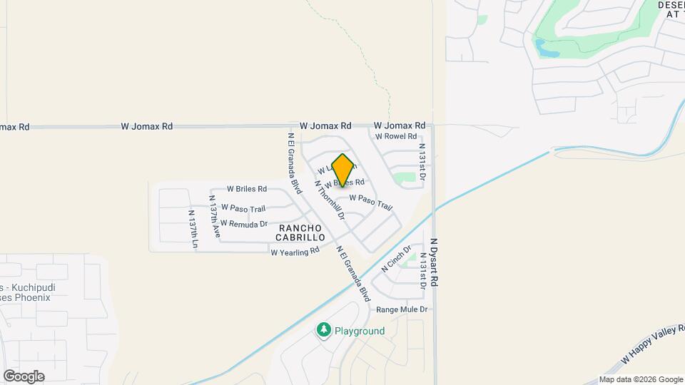 13342 W Paso Trail Map and Location Details