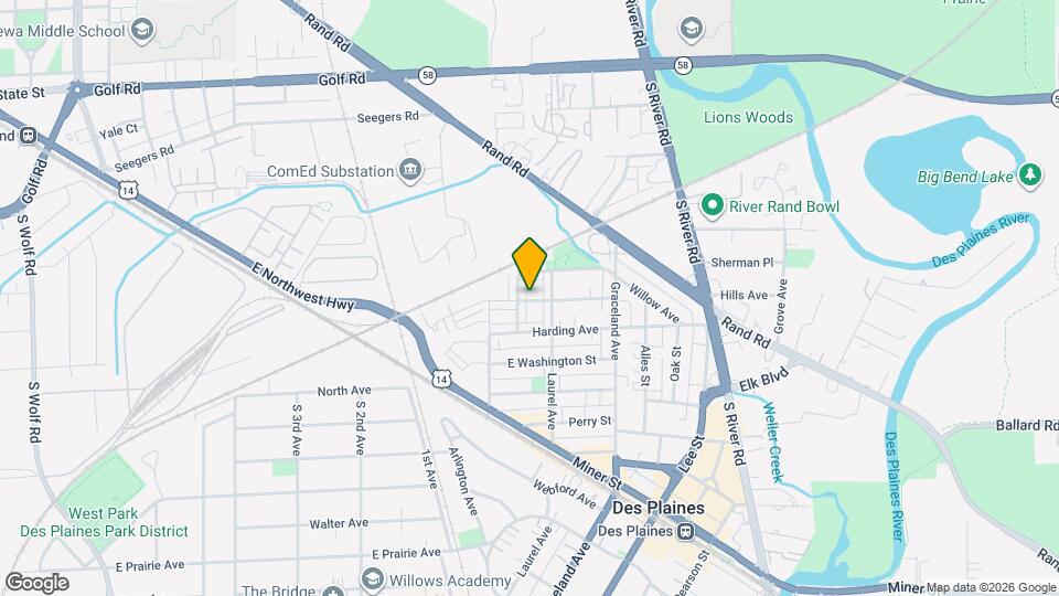 1238 Evergreen Ave Mapa y Detalles de la Ubicación