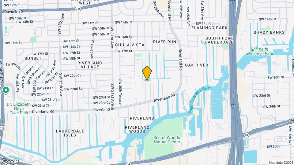 2100 SW 28th Way Map and Location Details