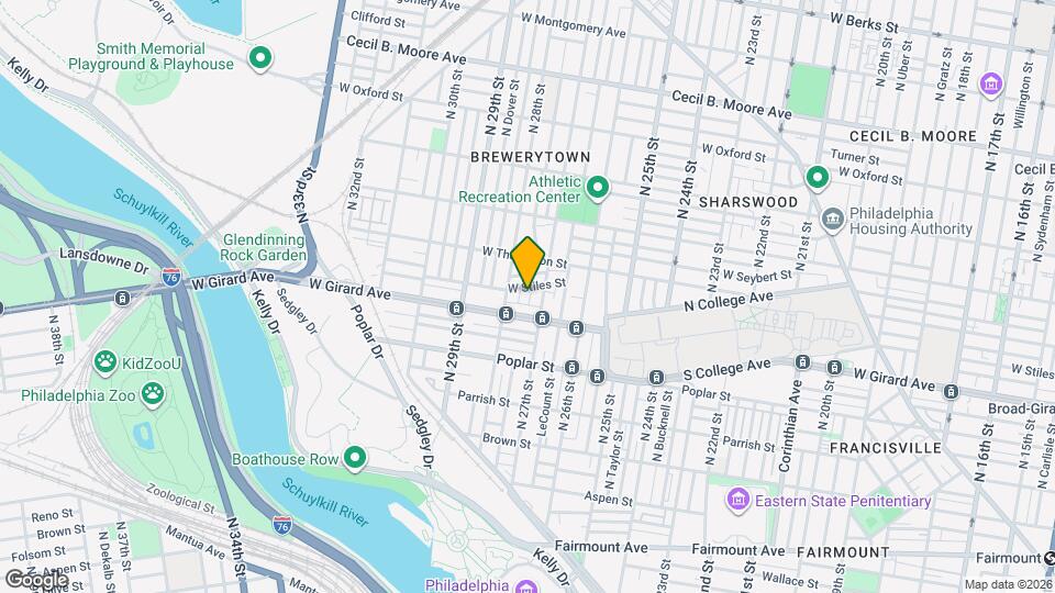 1208 N Etting St Map and Location Details